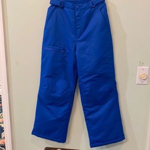 Swiss Tech Snow pants or outdoor very cold weather pants.